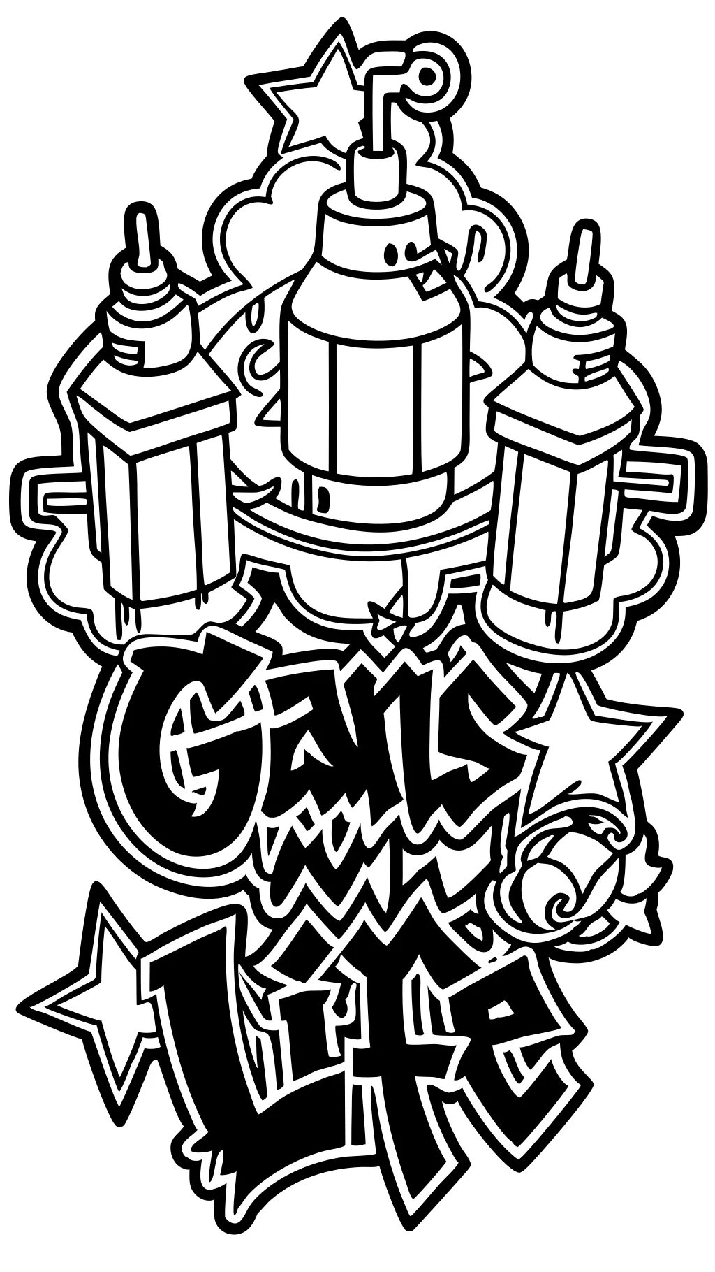 gangster graffiti coloring pages